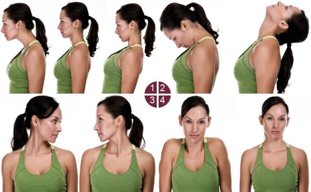 вежбе за врат са остеохондрозо пример 1