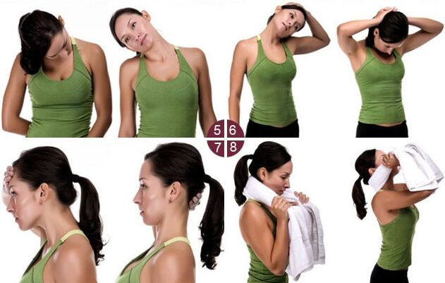 вежбе за врат са остеохондрозо пример 2